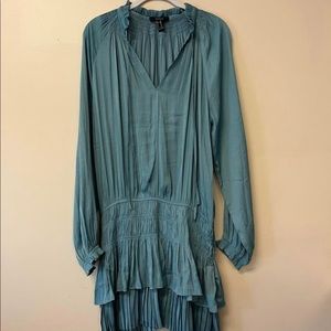 Forever 21 aqua tiered dress